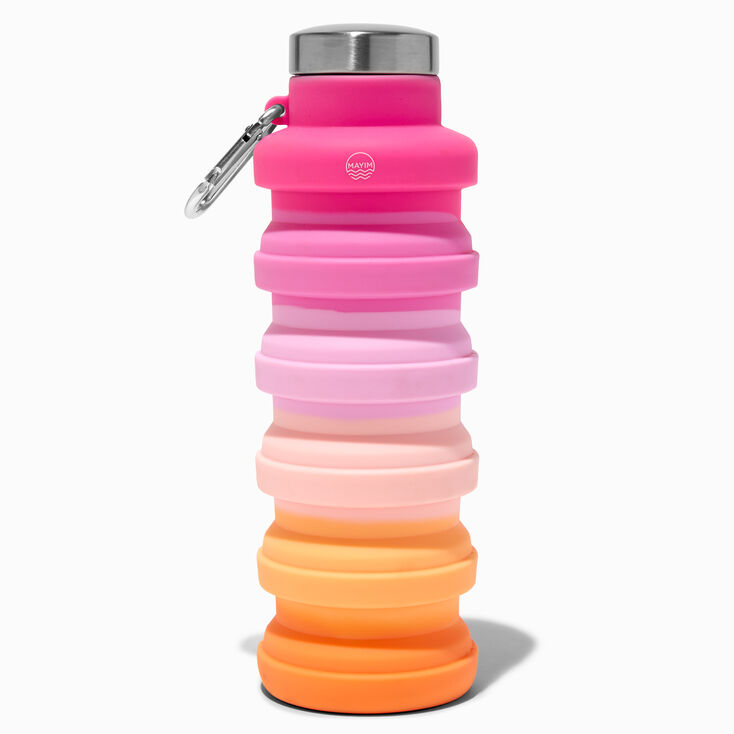 Collapsible Pink Ombre Water Bottle