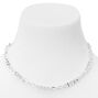 Silver Curb Chain 14&quot; Necklace,