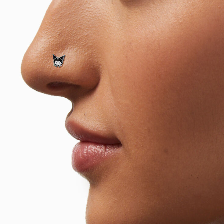 Kuromi&reg; Stainless Steel Enamel 20G Nose Stud,