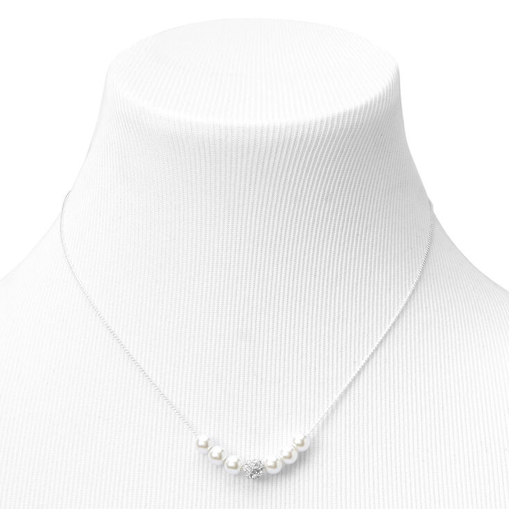 Silver Faux Pearl Jewelry Set - 3 Pack,