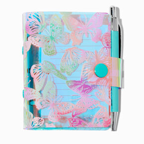 Butterfly-Print Mini Journal Notebook,