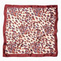 Cream Leopard Silky Bandana Headwrap,