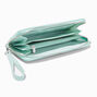 Crystal Bow Mint Green Wristlet Wallet,