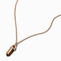 Faux Tiger&#39;s Eye Mystical Gem Pendant Necklace,