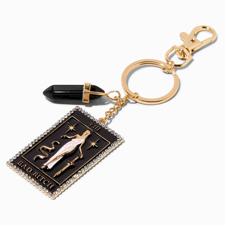 Best Friends Best Bitches Tarot Card Keychains - 2 Pack,