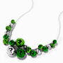St. Patrick&#39;s Day Silver &amp; Green Bells Necklace,