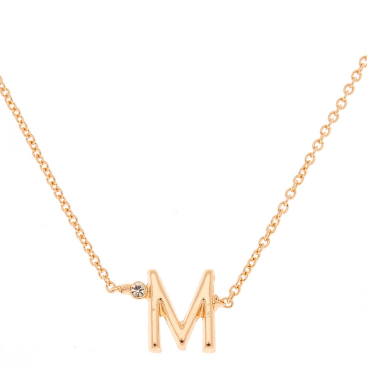 Gold Initial Necklace - M,