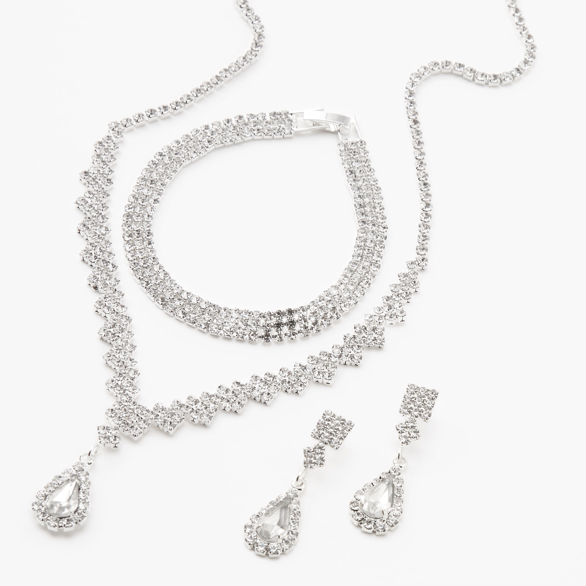 Teardrop jewelry set top