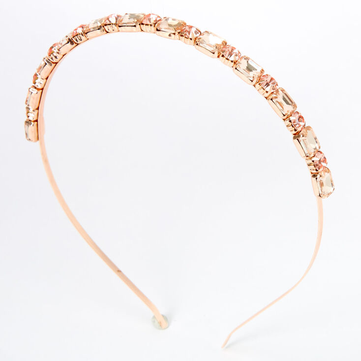 Rose Gold Chunky Rhinesone Headband,