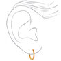 18kt Gold Plated Hinged Hoop Earrings - 3 Pack,