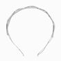 Silver Rhinestone Wavy Headband,