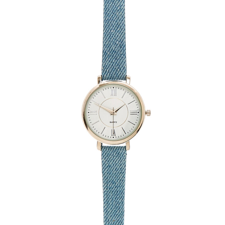 Blue Jean Denim Wristwatch,