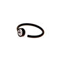 Black 20G Embellished Nose Ring,