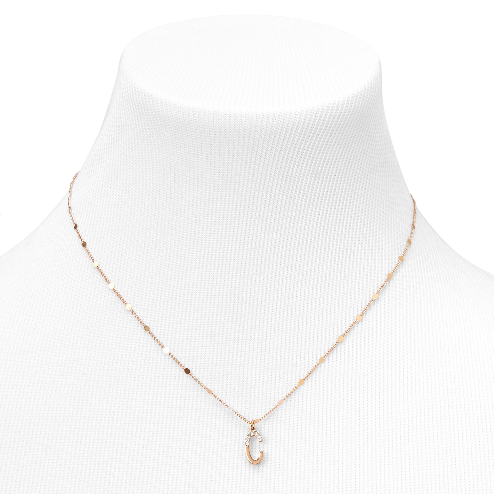 Stone initial deals necklace