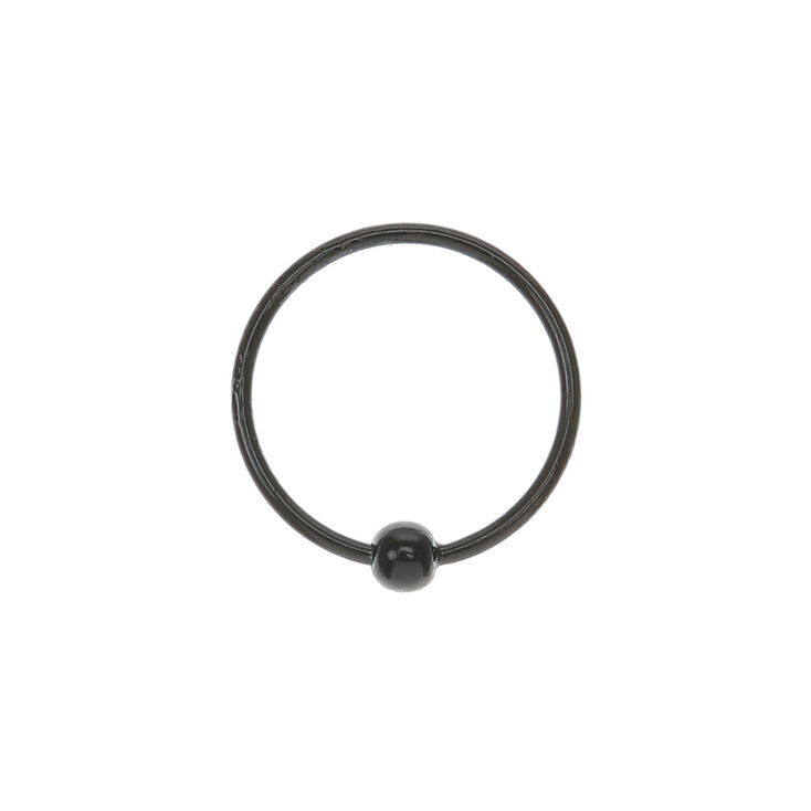 Beaded hoop nose ring top