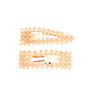 Rose Gold Pearl Mixed Snap Clips - 2 Pack,