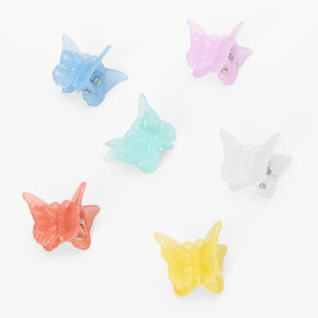 Pastel Butterfly Hair Claws - 12 Pack,