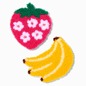 Strawberry &amp; Banana Mini Rug Car Coasters - 2 Pack,