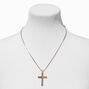 Gold Cross Pendant Necklace,