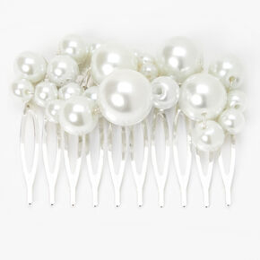 Bubble Pearl Cluster Hair Comb,