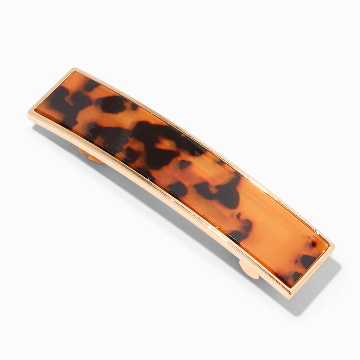 Natural Tortoiseshell Hair Barrette,