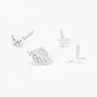 Sterling Silver Spaceship Mix &amp; Match Stud Earrings - 2 Pack,
