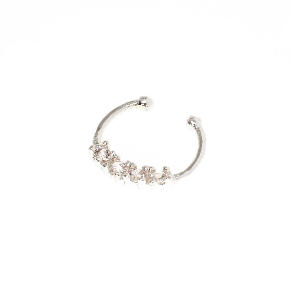 Fake nose ring silver store