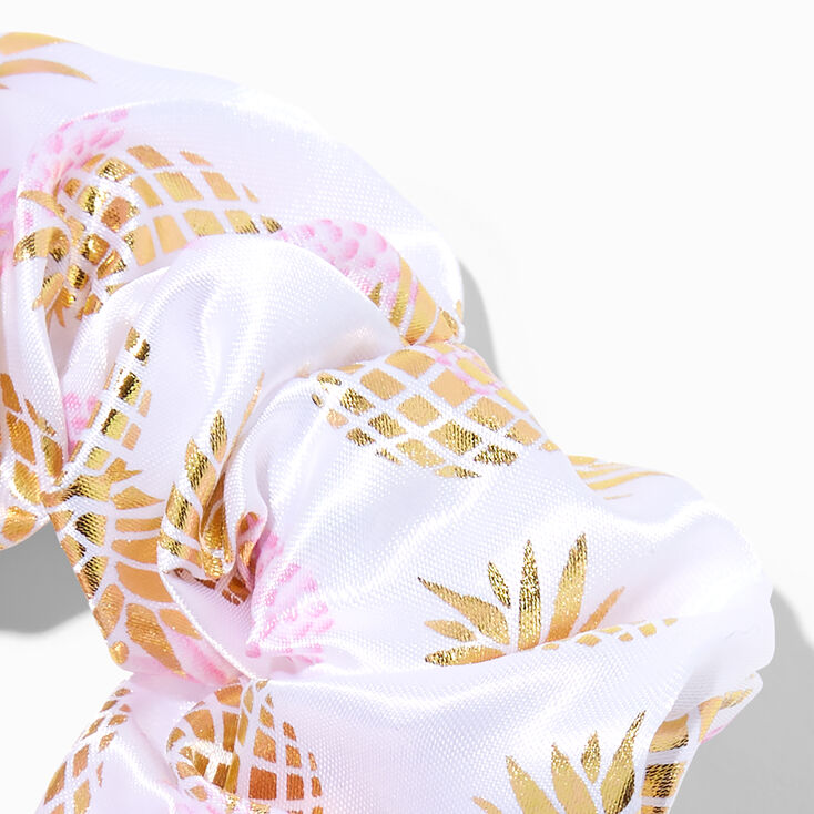Medium Gold Pineapple Hair Scrunchie,