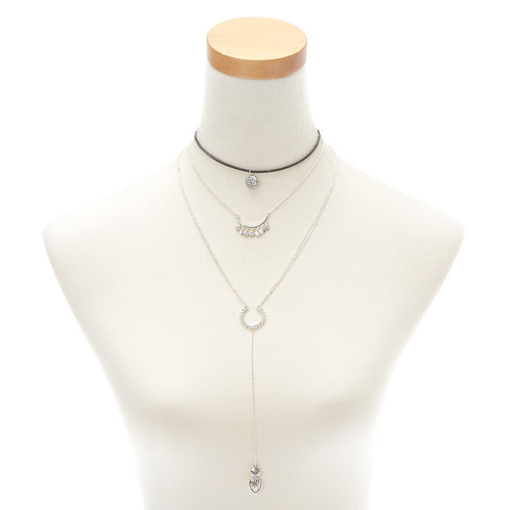 Silver Boho Dreams Multi Strand Necklace,