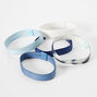 Mixed Blue Sport Grip Hair Ties - 5 Pack,