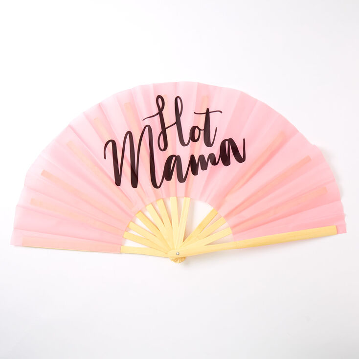 Hot Mama Oversized Folding Fan - Pink,