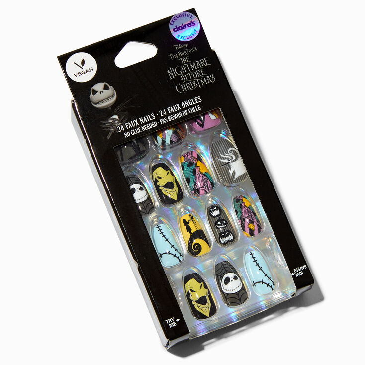 The Nightmare Before Christmas&reg; Stiletto Press On Vegan Faux Nail Set - 24 Pack,