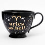 Black Ceramic Zodiac Mug - Aries,