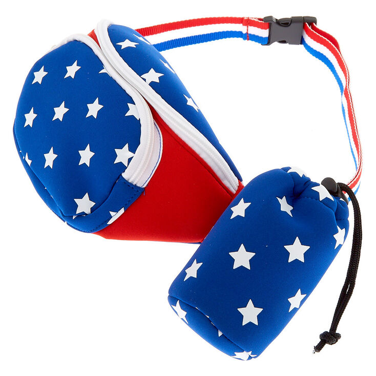 Patriotic Fanny Pack & Koozie,