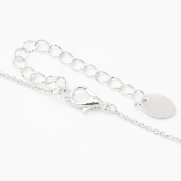 Silver Cherub Angel Heart Pendant Necklace,