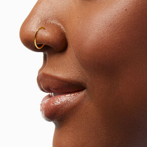 Gold Stainless Steel 20G Daisy &amp; Square Crystal Studs &amp; Hoops - 6 Pack,