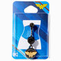 Wonder Woman&reg; Black 14G Dangle Belly Bar,