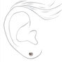 Silver Titanium Ball Stud Earrings - 5MM,