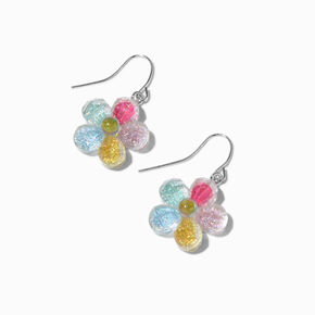 Rainbow Daisy 1&quot; Drop Earrings,