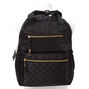 Quilted Nylon Functional Backpack - Black,