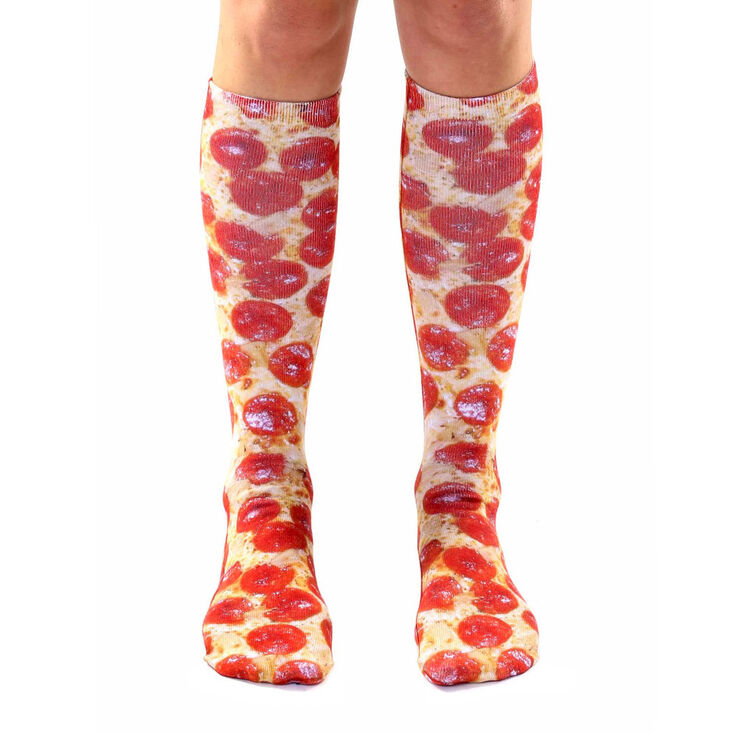 Living Royal Pepperoni Pizza Knee High Socks,