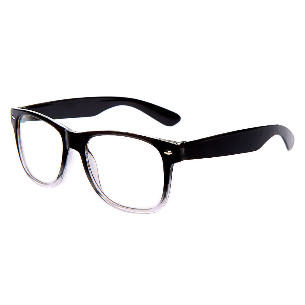 retro clear lens glasses