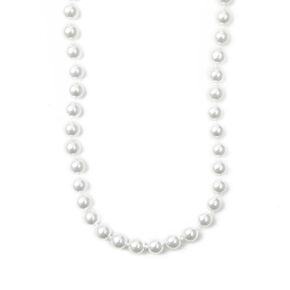 8MM White Pearl Necklace,