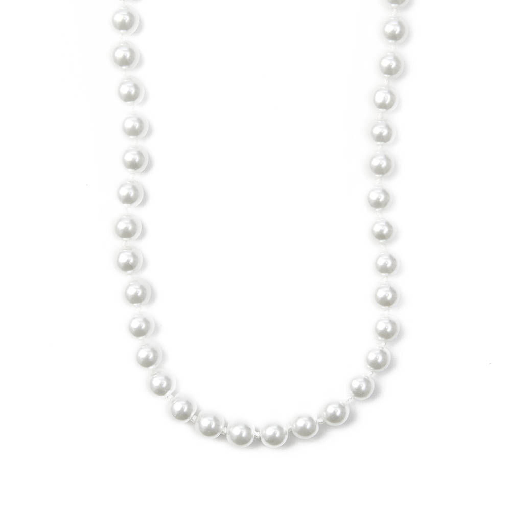 1930s Art Deco Style Jewelry – Costume Jewelry Icing Classic 8MM White Pearl 20 Necklace $12.99 AT vintagedancer.com