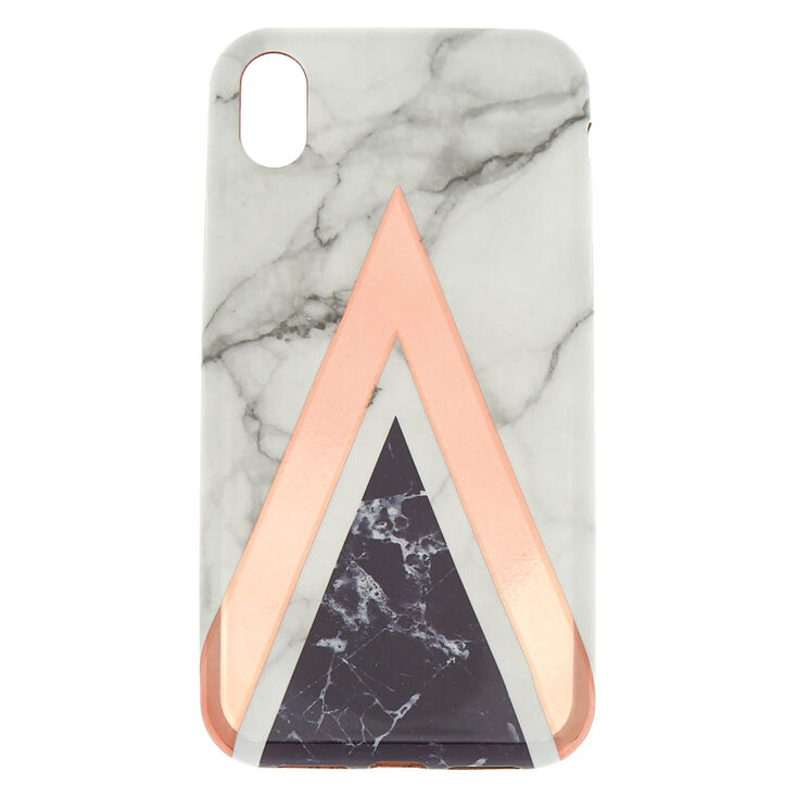 Geometric Marbled Phone Case - Fits iPhone XR,