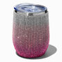 Pink Ombr&eacute; Bling Travel Wine Glass,