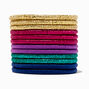 Jewel Tone Lurex Hair Ties - 12 Pack,