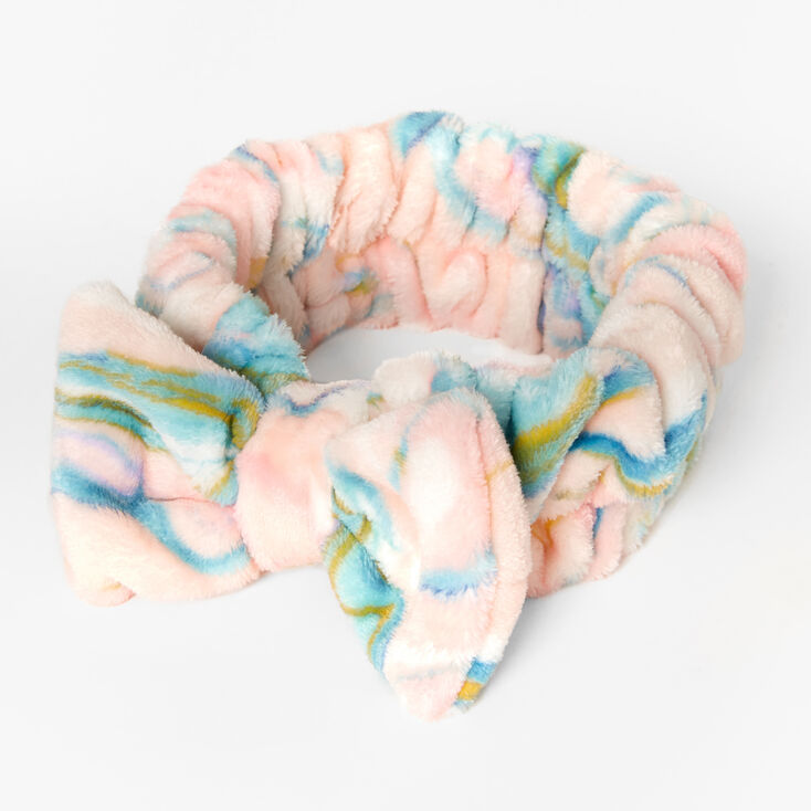 Marble Makeup Bow Headwrap,