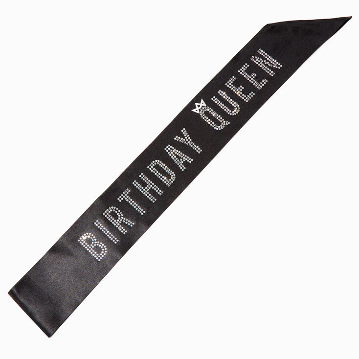 Birthday Queen Black Sash,