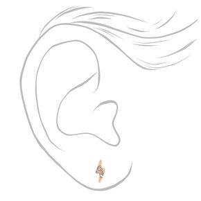 Gold Celestial Stud Earring Stackables Set - 3 Pack,